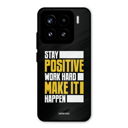 Stay Happy Xiaomi 15 5G Mobile Back Cover - Typography PrintShield Case