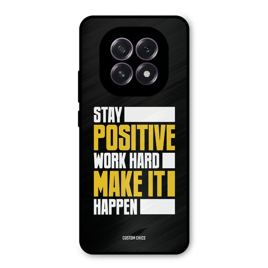 Stay Happy Oppo F29 Mobile Back Cover - Typography PrintShield Case