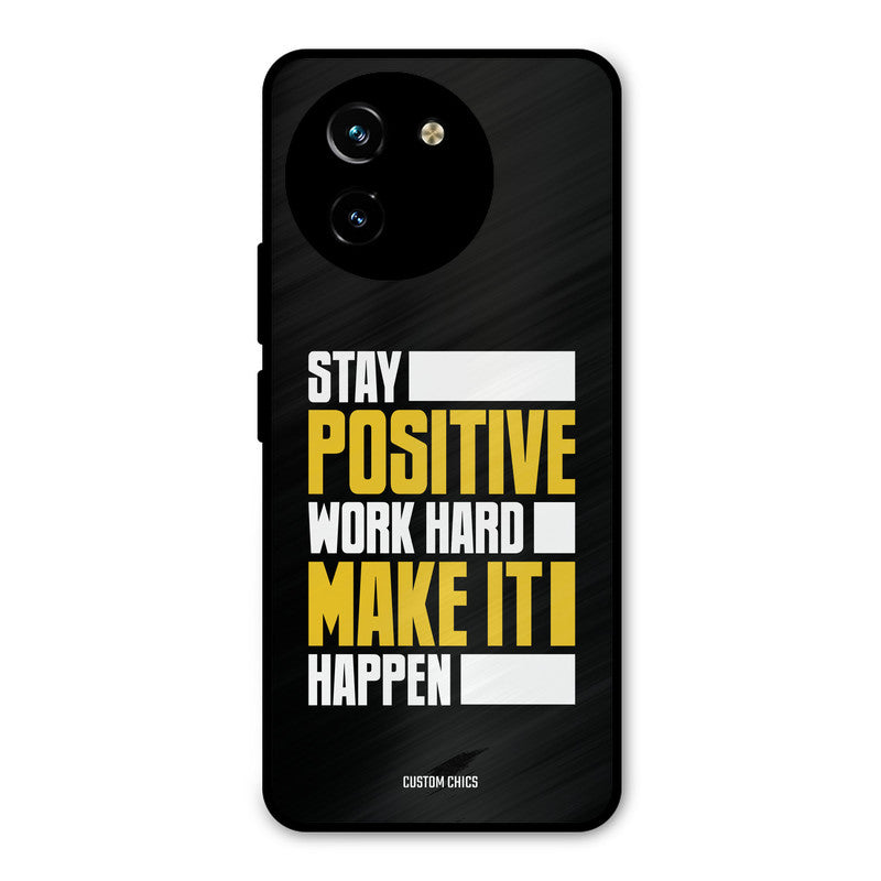 Stay Happy Vivo Y200i Mobile Back Cover - Typography PrintShield Case