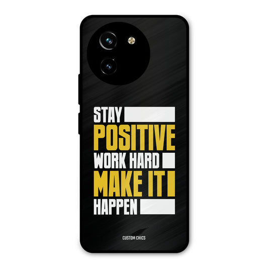 Stay Happy Vivo Y200i Mobile Back Cover - Typography PrintShield Case