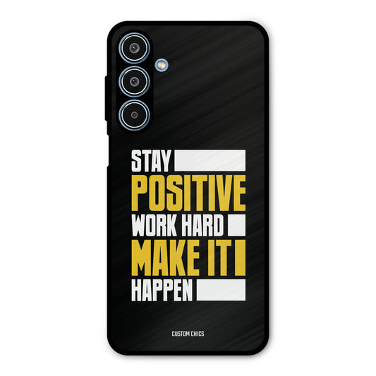 Stay Happy Samsung Galaxy M35 5G Mobile Back Cover - Typography PrintShield Case