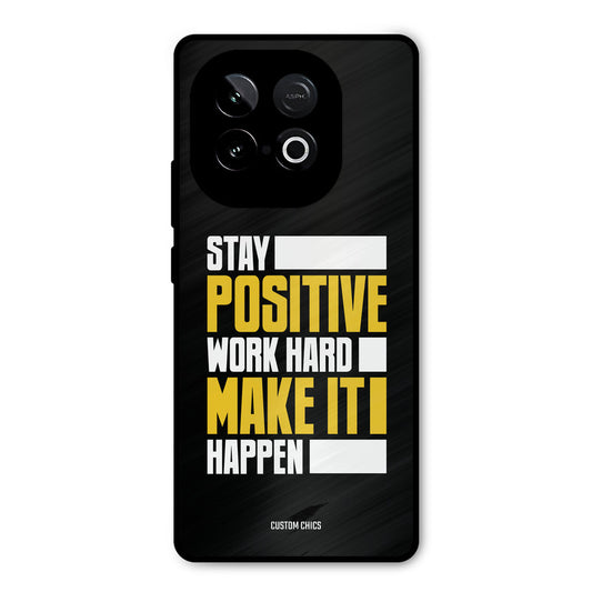 Stay Happy iQOO Neo 10 Mobile Back Cover - Typography PrintShield Case