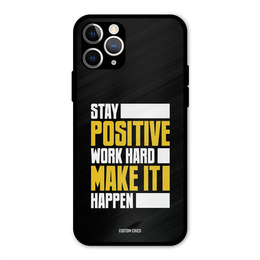 Stay Happy iPhone 11 Pro Mobile Back Cover - Typography PrintShield Case