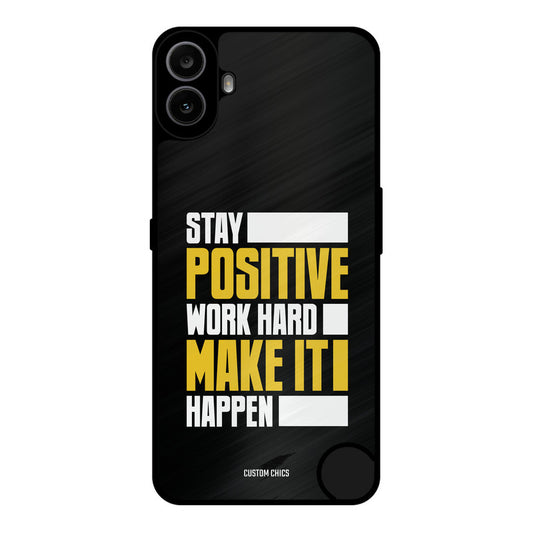 Stay Happy Nothing CMF Phone 1 Mobile Back Cover - Typography PrintShield Case