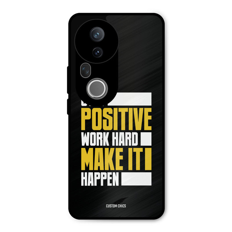 Stay Happy Vivo T4 Ultra Mobile Back Cover - Typography PrintShield Case
