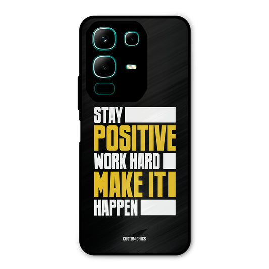 Stay Happy Infinix Note 50x Mobile Back Cover - Typography PrintShield Case