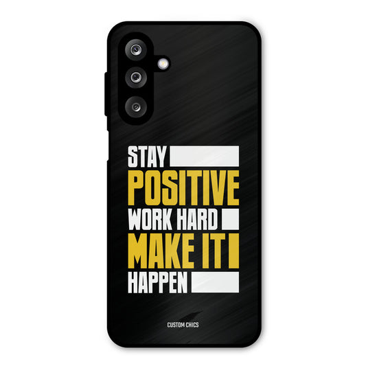 Stay Happy Samsung Galaxy M36 Mobile Back Cover - Typography PrintShield Case