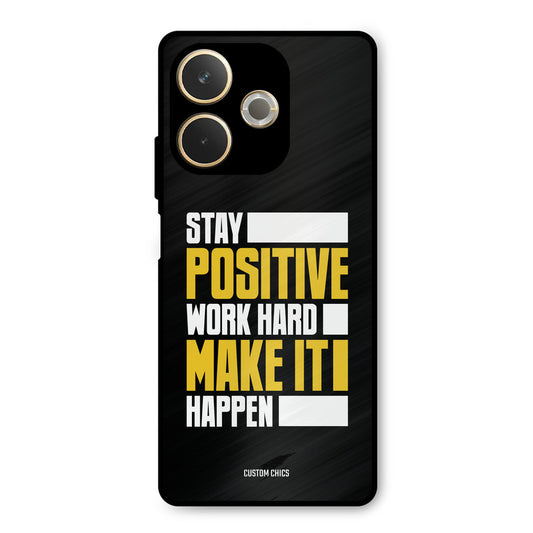 Stay Happy Oppo A5 Pro Mobile Back Cover - Typography PrintShield Case