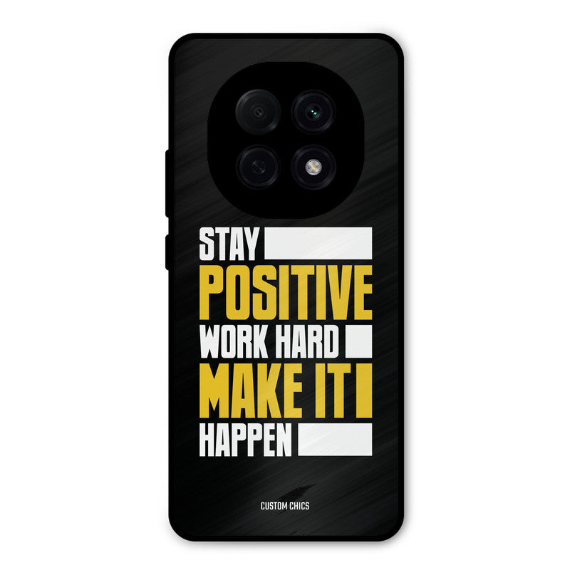 Stay Happy Oppo F29 Pro Mobile Back Cover - Typography PrintShield Case