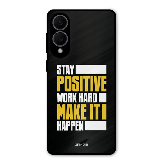 Stay Happy Samsung Galaxy S25 Edge Mobile Back Cover - Typography PrintShield Case