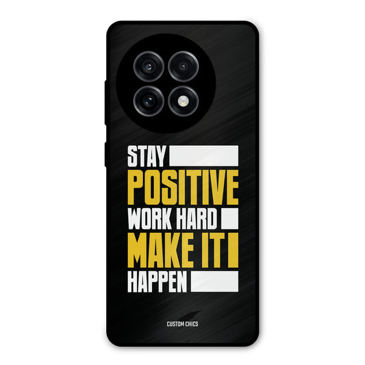 Stay Happy OnePlus 13R Mobile Back Cover - Typography PrintShield Case