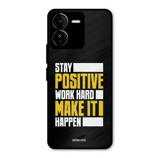 Stay Happy iQOO Z9 Mobile Back Cover - Typography PrintShield Case