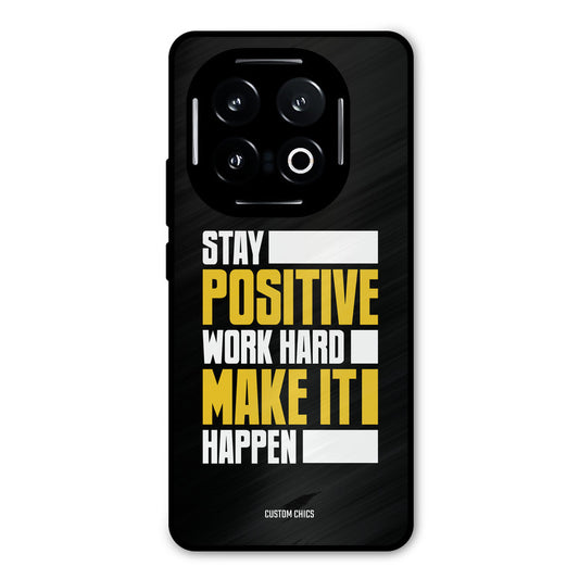 Stay Happy iQOO 13 Mobile Back Cover - Typography PrintShield Case