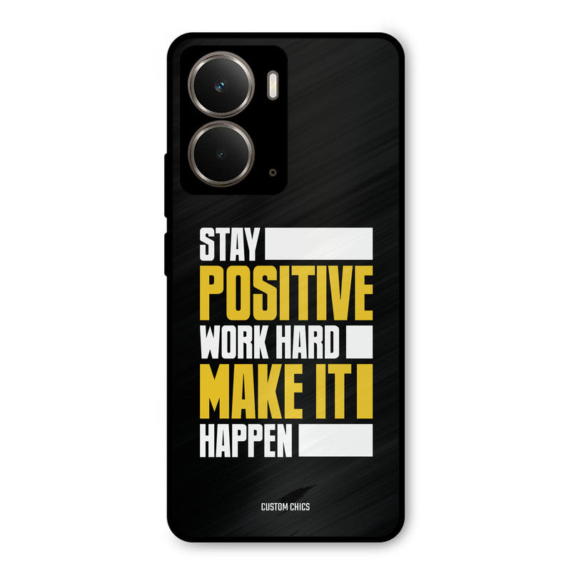 Stay Happy Realme P3 Mobile Back Cover - Typography PrintShield Case