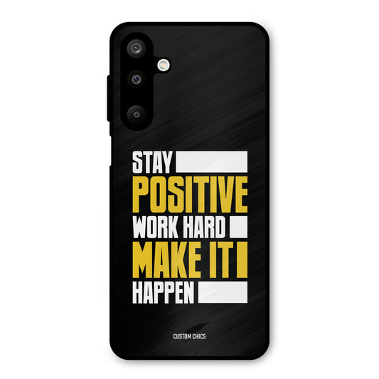 Stay Happy Samsung Galaxy M16 Mobile Back Cover - Typography PrintShield Case