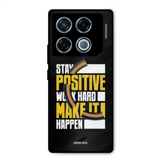 Stay Happy Infinix GT 20 Pro Mobile Back Cover - Typography PrintShield Case