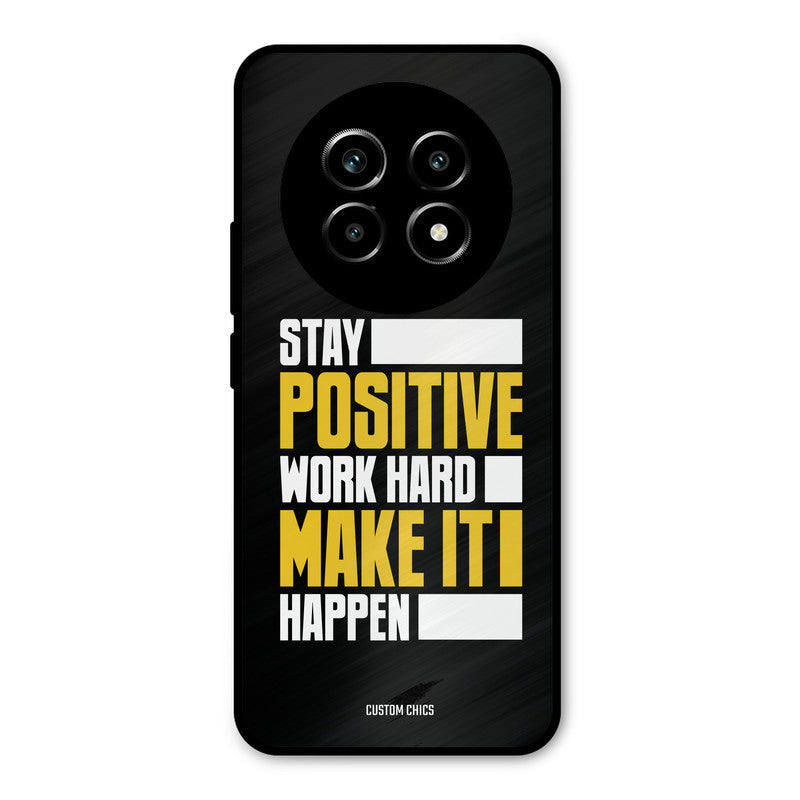 Stay Happy Realme 14 Pro lite Mobile Back Cover - Typography PrintShield Case