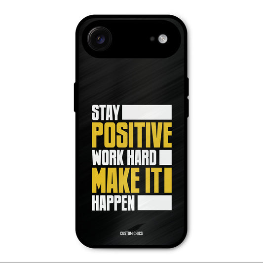 Stay Happy iPhone Air Mobile Back Cover - Typography PrintShield Case