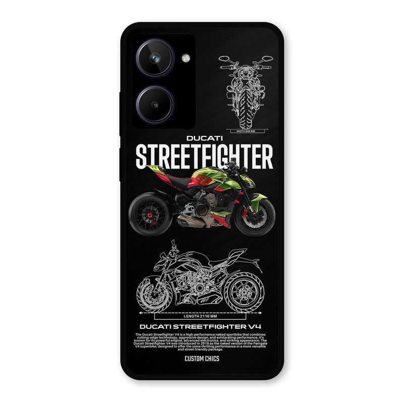 Streetfighter Bike Realme 10 Mobile Back Cover - Car&Bike PrintShield Case