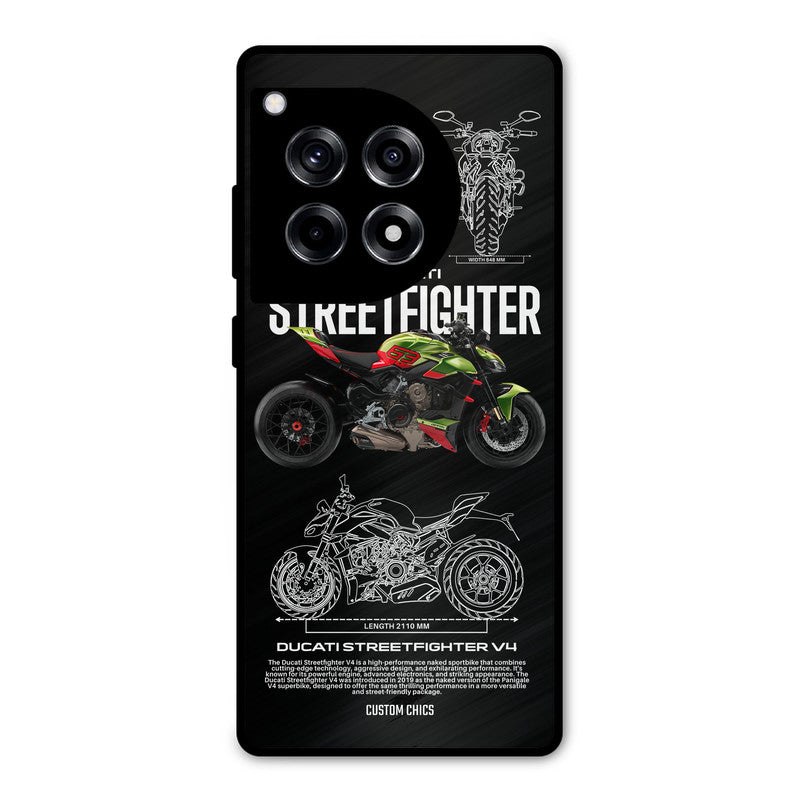 Streetfighter Bike OnePlus 12R Mobile Back Cover - Car&Bike PrintShield Case