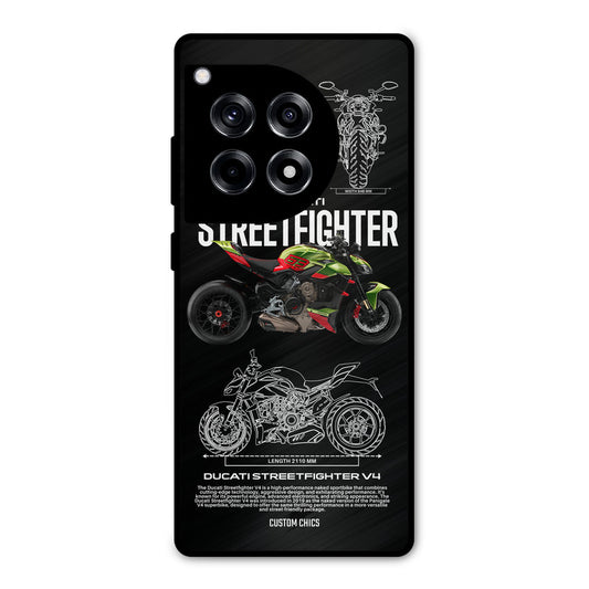 Streetfighter Bike OnePlus 12R Mobile Back Cover - Car&Bike PrintShield Case