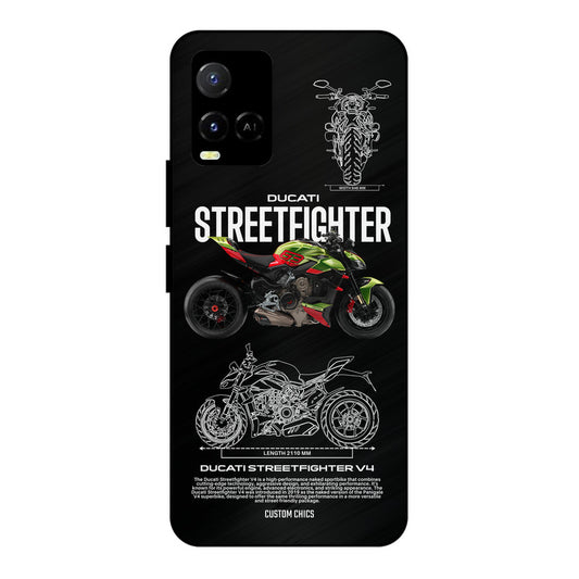 Streetfighter Bike Vivo Y33s Mobile Back Cover - Car&Bike PrintShield Case