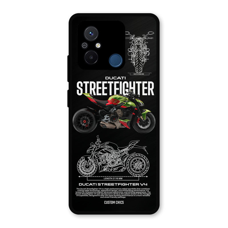 Streetfighter Bike Redmi 12c Mobile Back Cover - Car&Bike PrintShield Case