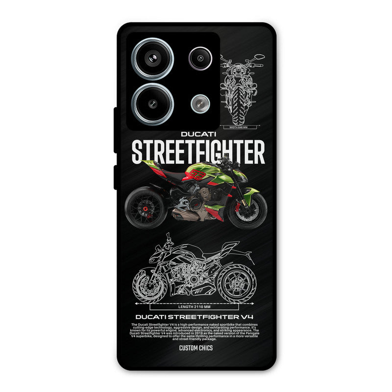 Streetfighter Bike Redmi Note 13 Pro 5G Mobile Back Cover - Car&Bike PrintShield Case