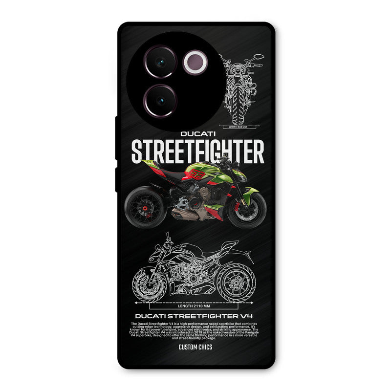 Streetfighter Bike Vivo V30e Mobile Back Cover - Car&Bike PrintShield Case