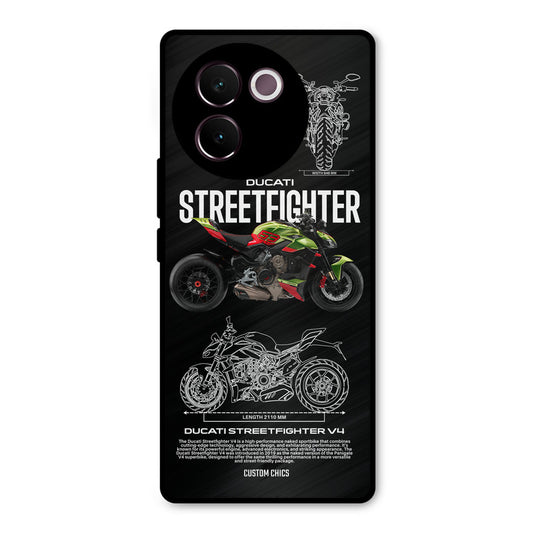 Streetfighter Bike Vivo V30e Mobile Back Cover - Car&Bike PrintShield Case