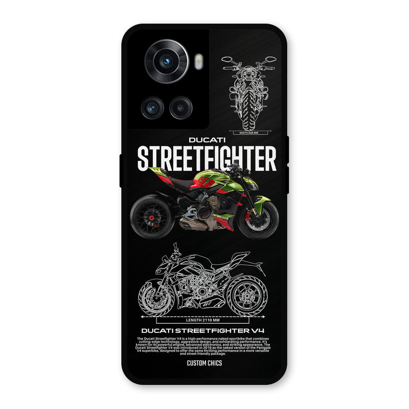 Streetfighter Bike OnePlus 10R Mobile Back Cover - Car&Bike PrintShield Case