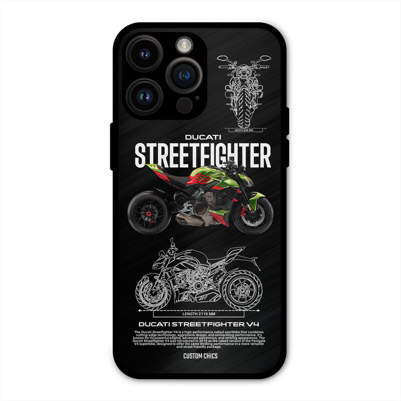 Streetfighter Bike iPhone 14 Pro Max Mobile Back Cover - Car&Bike PrintShield Case