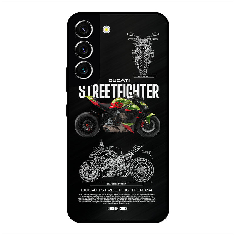 Streetfighter Bike Samsung Galaxy S22 Mobile Back Cover - Car&Bike PrintShield Case