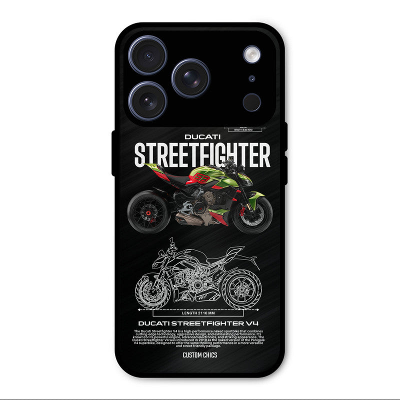 Streetfighter Bike iPhone 17 Pro Mobile Back Cover - Car&Bike PrintShield Case