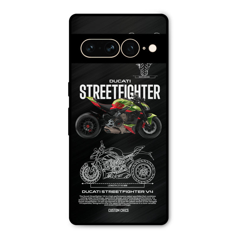 Streetfighter Bike Google Pixel 7 Pro Mobile Back Cover - Car&Bike PrintShield Case
