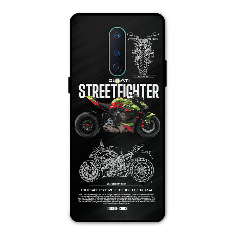 Streetfighter Bike Oneplus 8 Mobile Back Cover - Car&Bike PrintShield Case