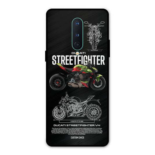 Streetfighter Bike Oneplus 8 Mobile Back Cover - Car&Bike PrintShield Case