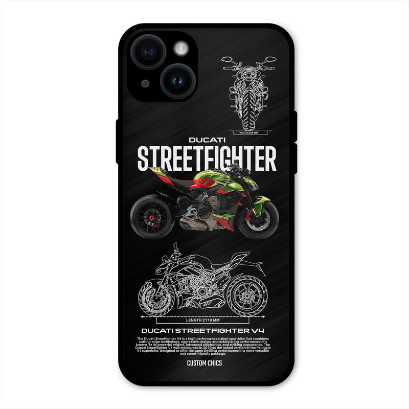 Streetfighter Bike iPhone 14 Plus Mobile Back Cover - Car&Bike PrintShield Case