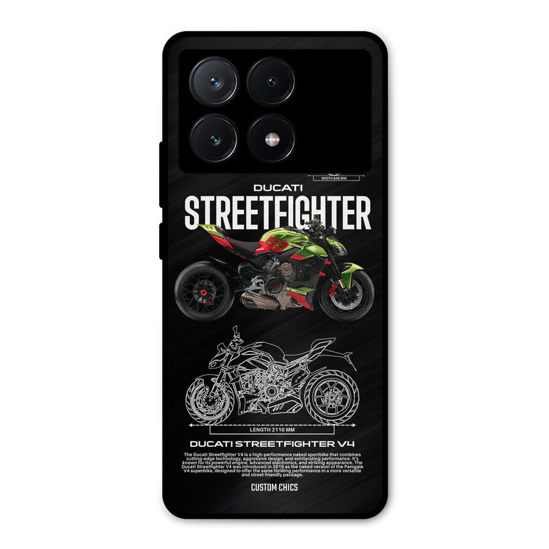 Streetfighter Bike Poco X6 Pro Mobile Back Cover - Car&Bike PrintShield Case
