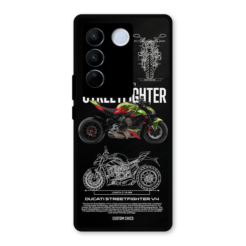Streetfighter Bike Vivo V27 Pro Mobile Back Cover - Car&Bike PrintShield Case