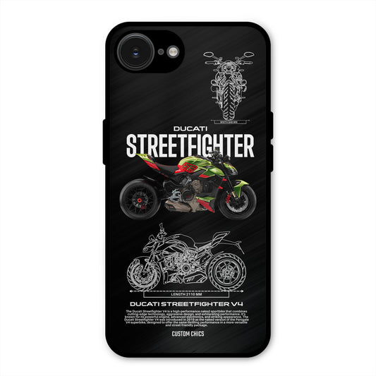 Streetfighter Bike iPhone 16e Mobile Back Cover - Car&Bike PrintShield Case
