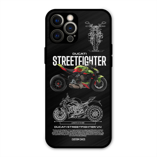 Streetfighter Bike iPhone 12 Pro Max Mobile Back Cover - Car&Bike PrintShield Case