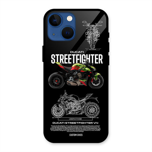 Streetfighter Bike iPhone 13 Mini Mobile Back Cover - Car&Bike PrintShield Case