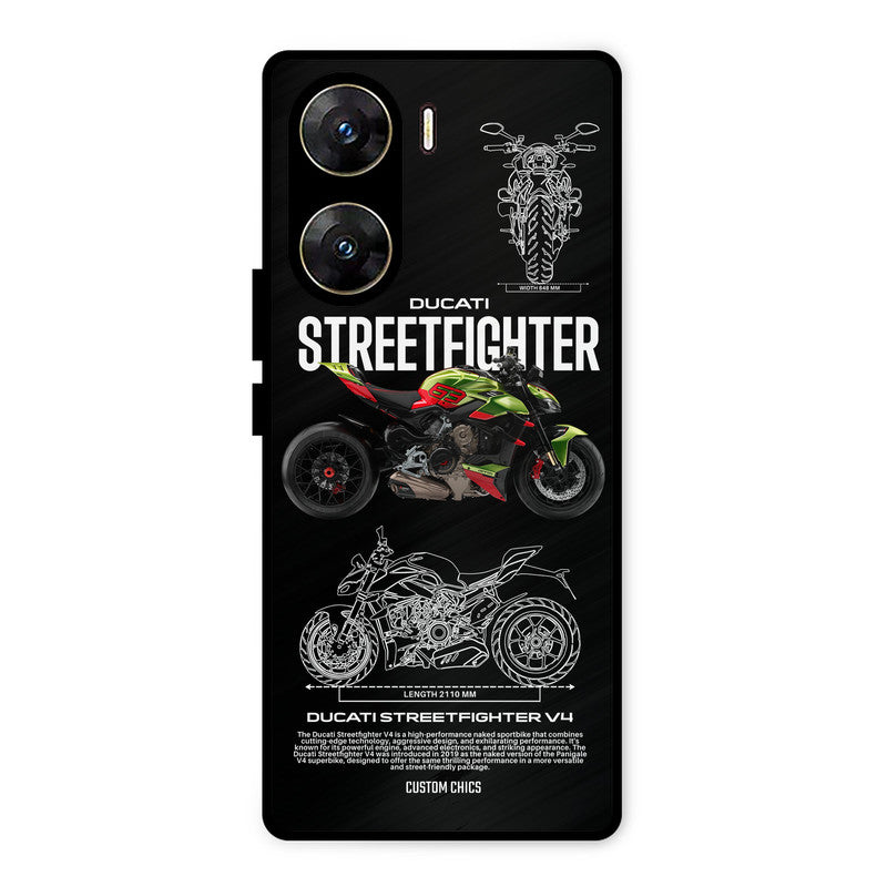 Streetfighter Bike Vivo V29e Mobile Back Cover - Car&Bike PrintShield Case