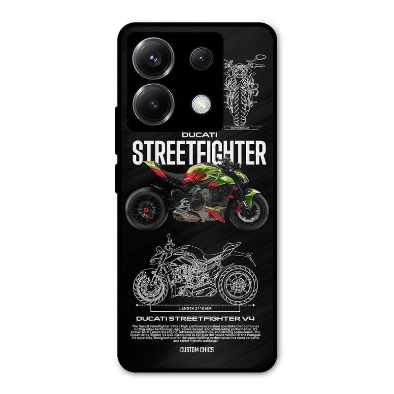 Streetfighter Bike Poco X6 Mobile Back Cover - Car&Bike PrintShield Case