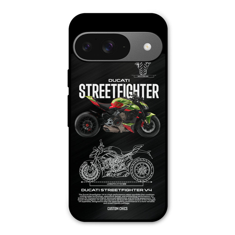 Streetfighter Bike Google Pixel 9 Mobile Back Cover - Car&Bike PrintShield Case