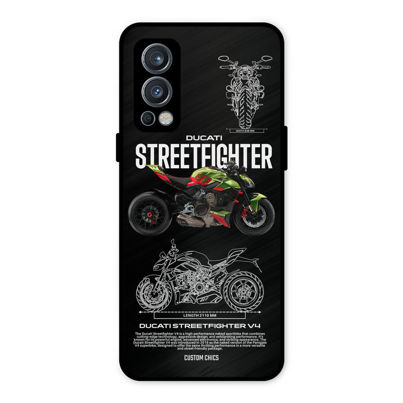 Streetfighter Bike OnePlus Nord 2 5G Mobile Back Cover - Car&Bike PrintShield Case