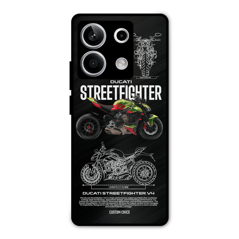 Streetfighter Bike Redmi Note 13 5G Mobile Back Cover - Car&Bike PrintShield Case