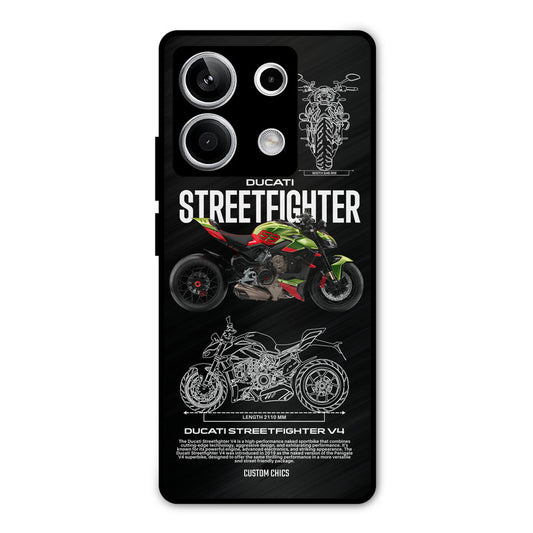 Streetfighter Bike Redmi Note 13 5G Mobile Back Cover - Car&Bike PrintShield Case