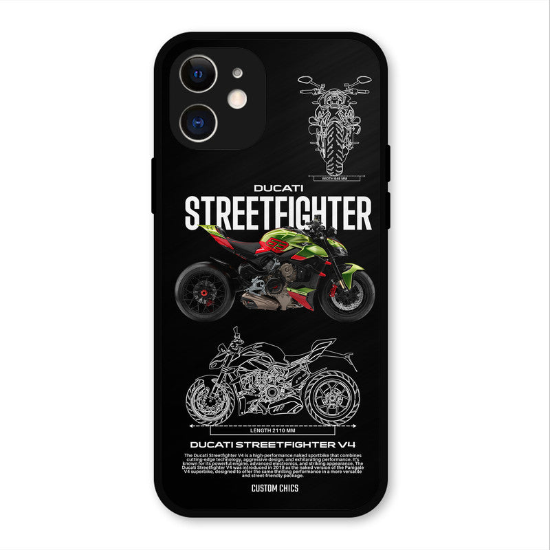 Streetfighter Bike iPhone 12 Mobile Back Cover - Car&Bike PrintShield Case